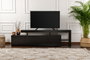 Hanah Home Beliz - Soporte de TV Madera Negro